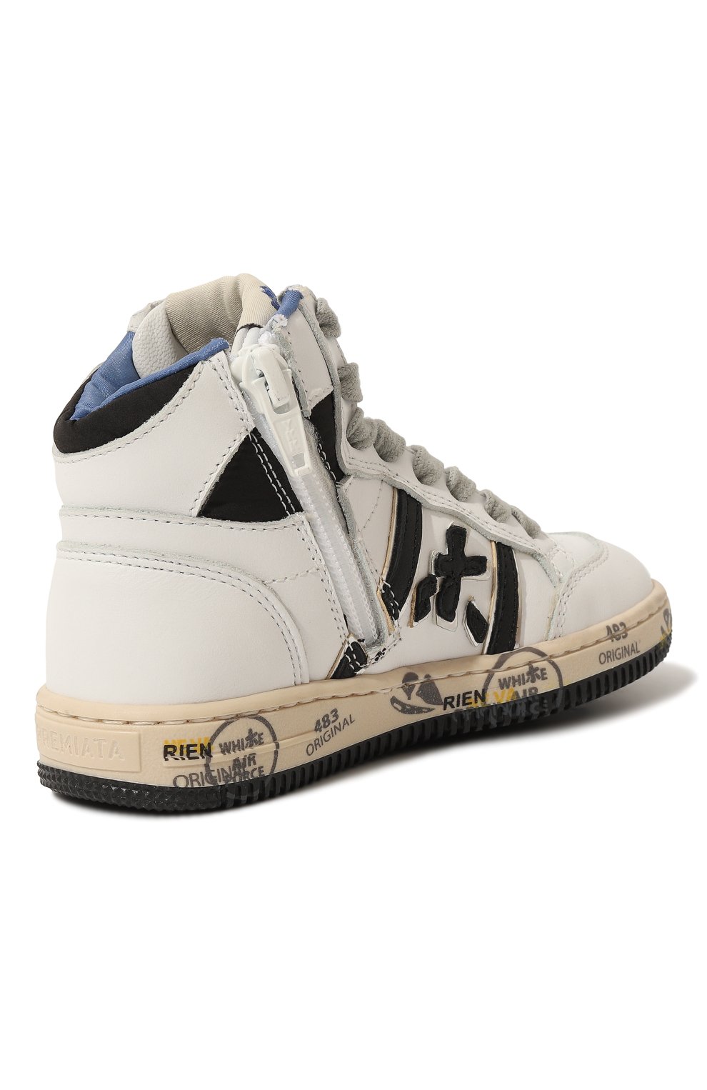 Высокие кеды из кожи PREMIATA WILL BE, арт. 18321839/WALLY HI/20-26, фото 3