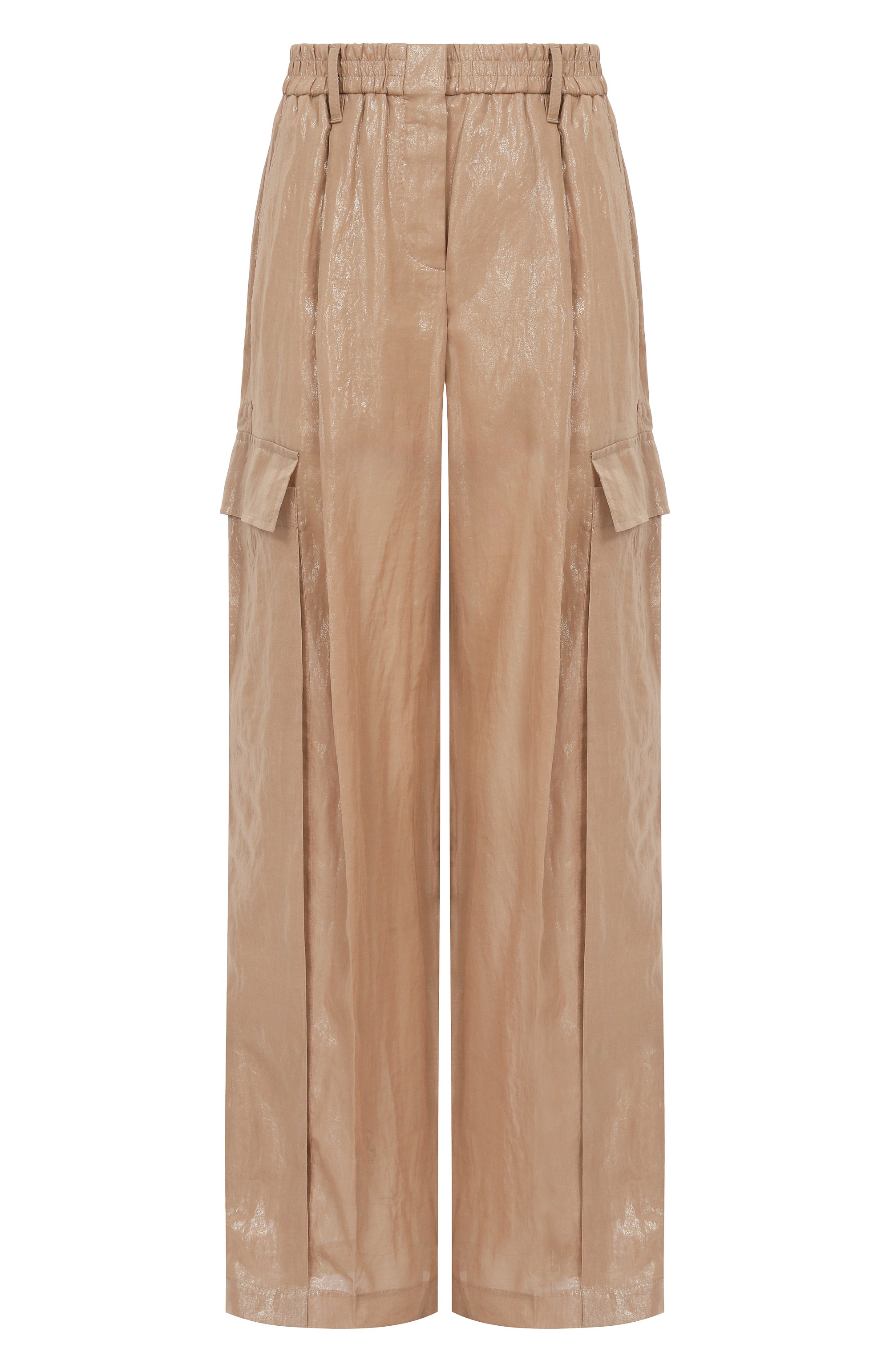 Хлопковые брюки-карго BRUNELLO CUCINELLI бежевого цвета по цене 369500 руб., арт. MP950P8998, фото 1 Хлопковые брюки-карго BRUNELLO CUCINELLI, арт. MP950P8998, фото 1