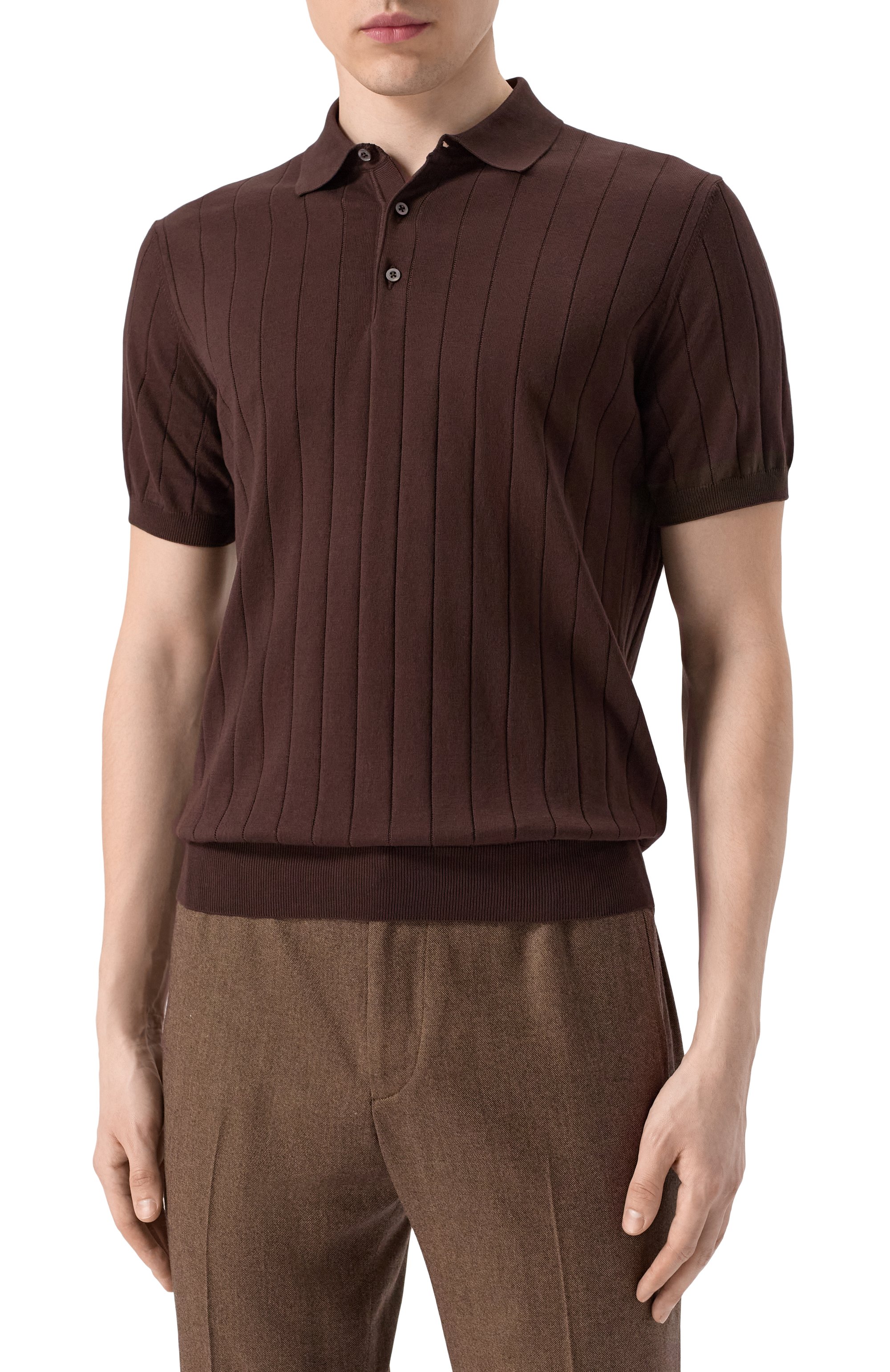 Хлопковое поло CORNELIANI, арт. 25M512-2525153, фото 3