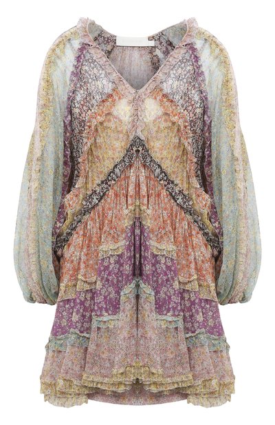 Шелковое платье ZIMMERMANN, арт. 8033DCAR, фото 1