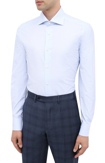 Хлопковая сорочка ZEGNA, арт. 801008/9MS0BA, фото 2