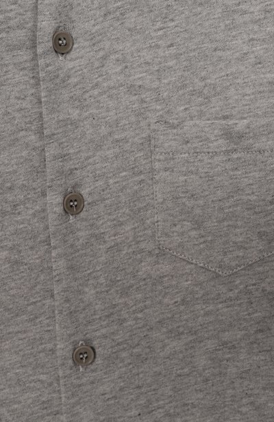 Хлопковая рубашка IL GUFO серого цвета по цене 15150 руб., арт. A25GCL0014MF002/5-8, фото 3 Хлопковая рубашка IL GUFO, арт. A25GCL0014MF002/5-8, фото 3