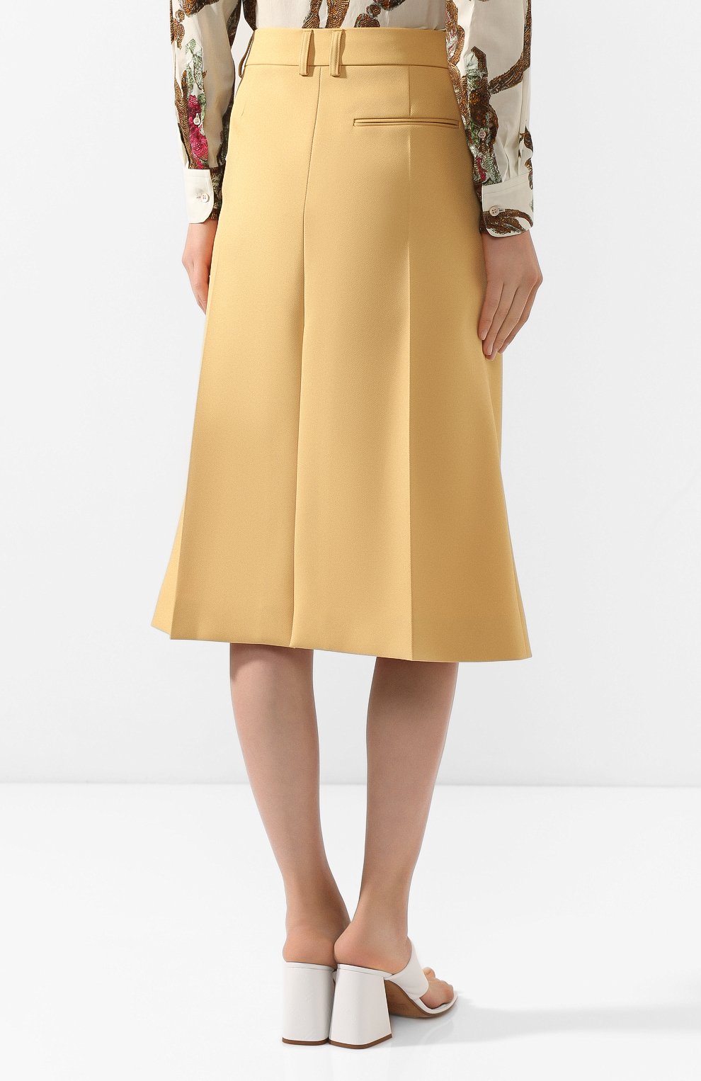 Юбка STELLA MCCARTNEY бежевого цвета по цене 66600 руб., арт. 600666/S0A36, фото 4 Юбка STELLA MCCARTNEY, арт. 600666/S0A36, фото 4
