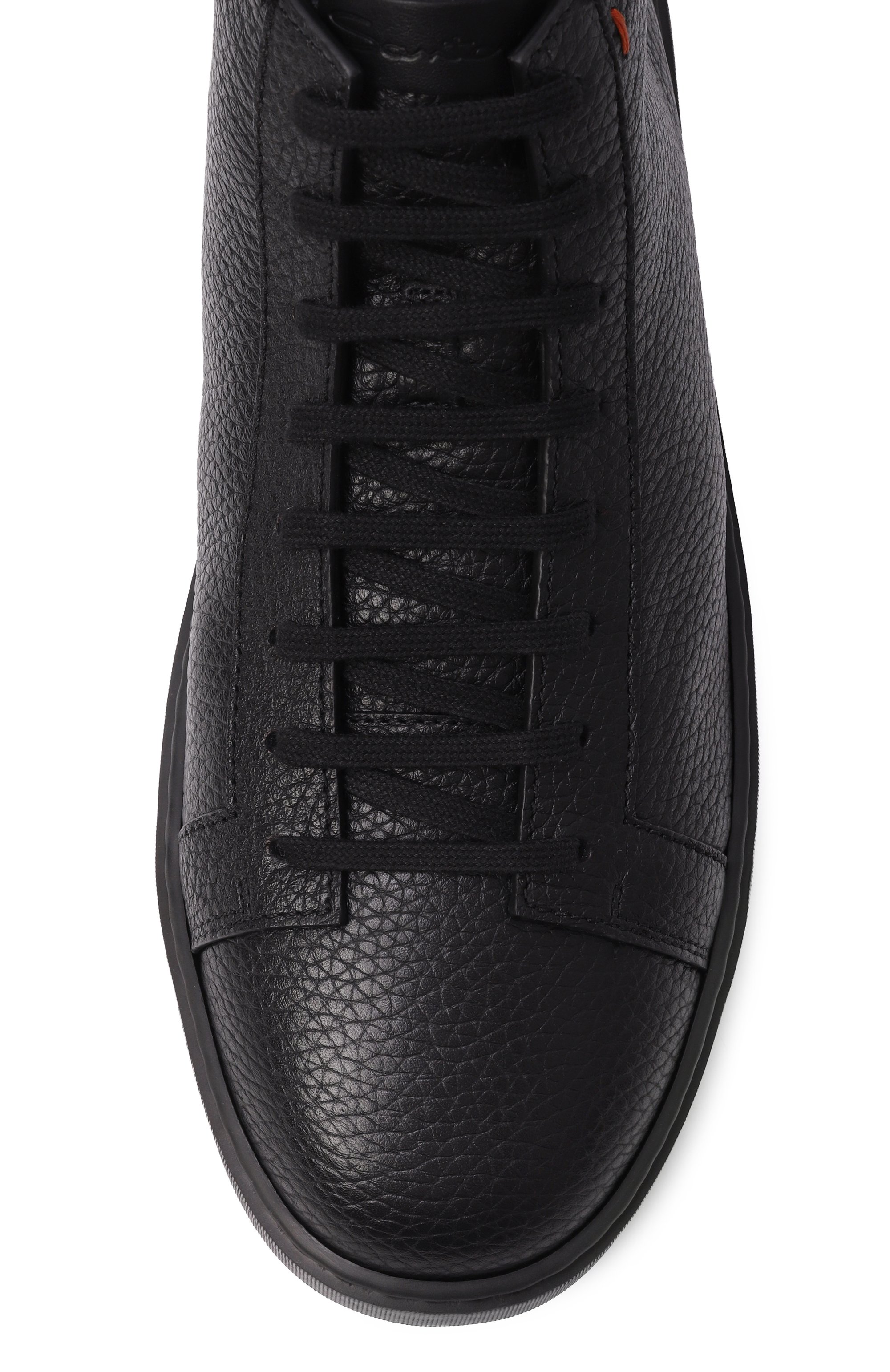 Кожаные кеды cleanic SANTONI, арт. MBCG22141NEAPIAC, фото 6