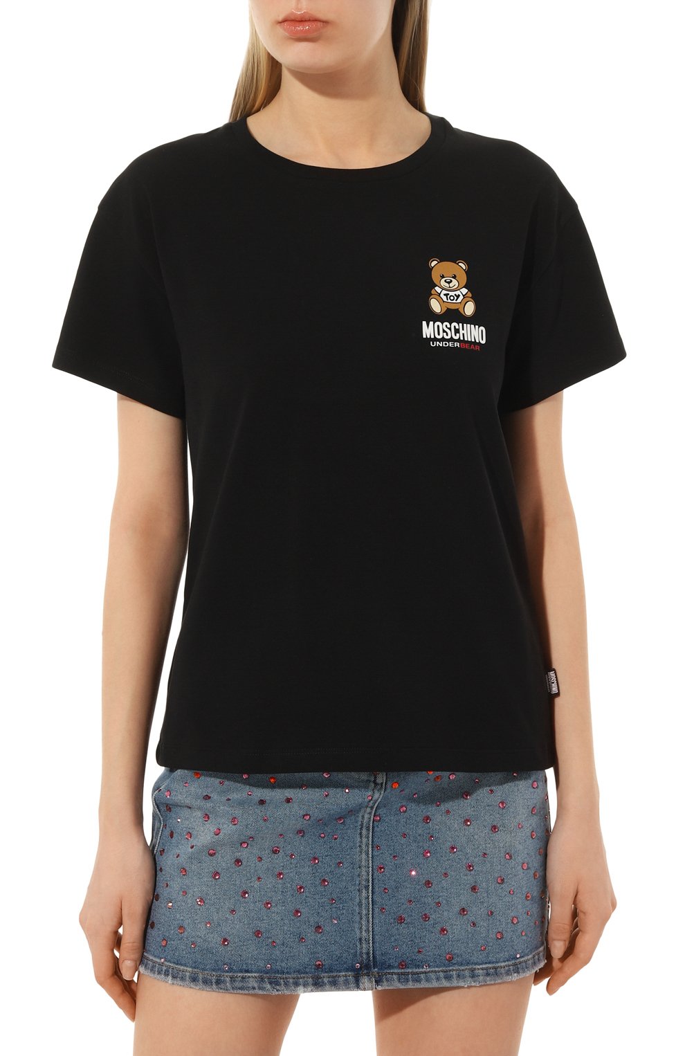 Хлопковая футболка MOSCHINO, арт. 231V6/V0784/4410, фото 3