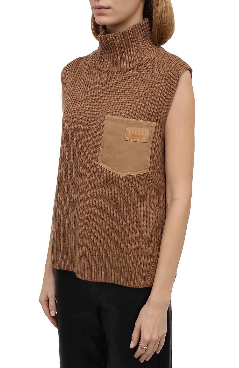 Жилет из кашемира и хлопка BURBERRY, арт. 8045226, фото 3