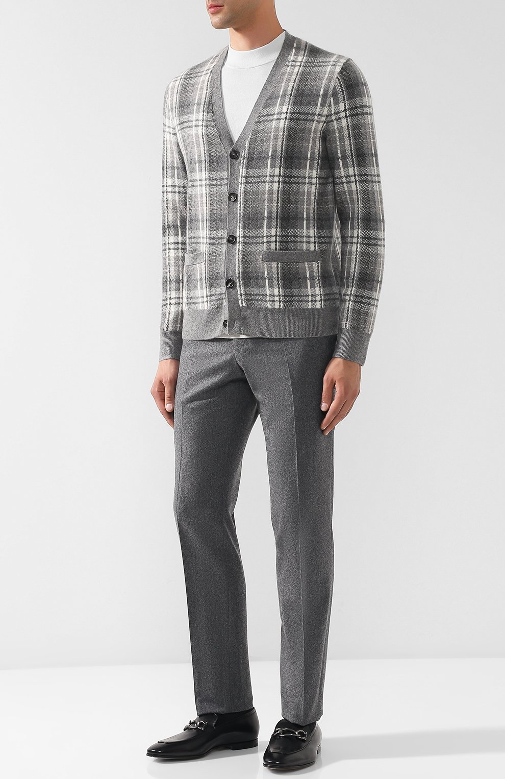 Кашемировый кардиган на пуговицах с v-образным вырезом RALPH LAUREN, арт. 790706385, фото 2