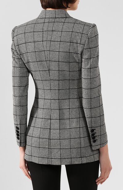 Жакет DOLCE & GABBANA серого цвета по цене 299500 руб., арт. F29CRT/FQRBP, фото 4 Жакет DOLCE & GABBANA, арт. F29CRT/FQRBP, фото 4