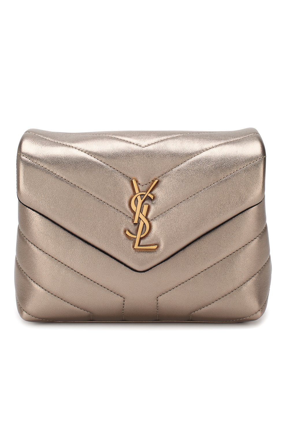 Сумка monogram loulou toy SAINT LAURENT серебряного цвета по цене 180500 руб., арт. 467072/09E27, фото 1 Сумка monogram loulou toy SAINT LAURENT, арт. 467072/09E27, фото 1