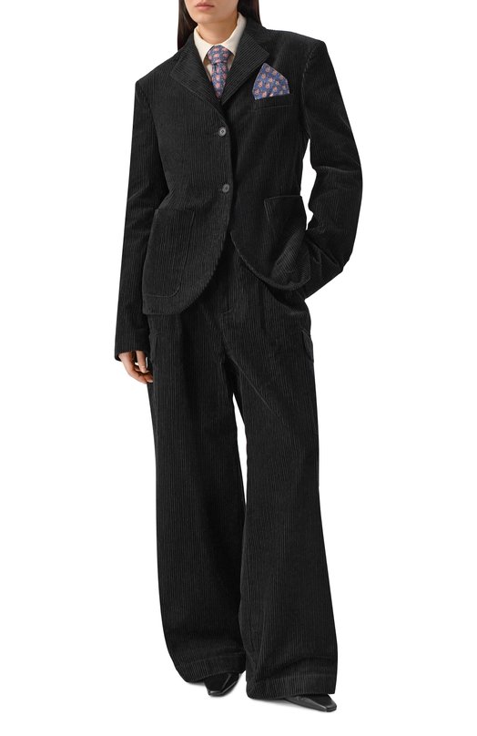 Вельветовый пиджак Planta Rosa PR/BZ010/NP/320VELVET Чёрный  PR/BZ010/NP/320VELVET Фото 5