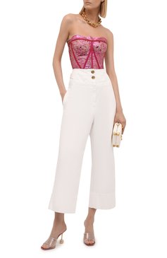 Комбинированные мюли secrets 95 AQUAZZURA, арт. SCRHIGM0-TNP-TST, фото 2