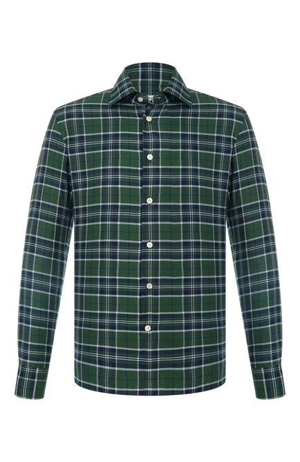 Мужская рубашка из хлопка и кашемира KITON, арт. UMCNERH0942007