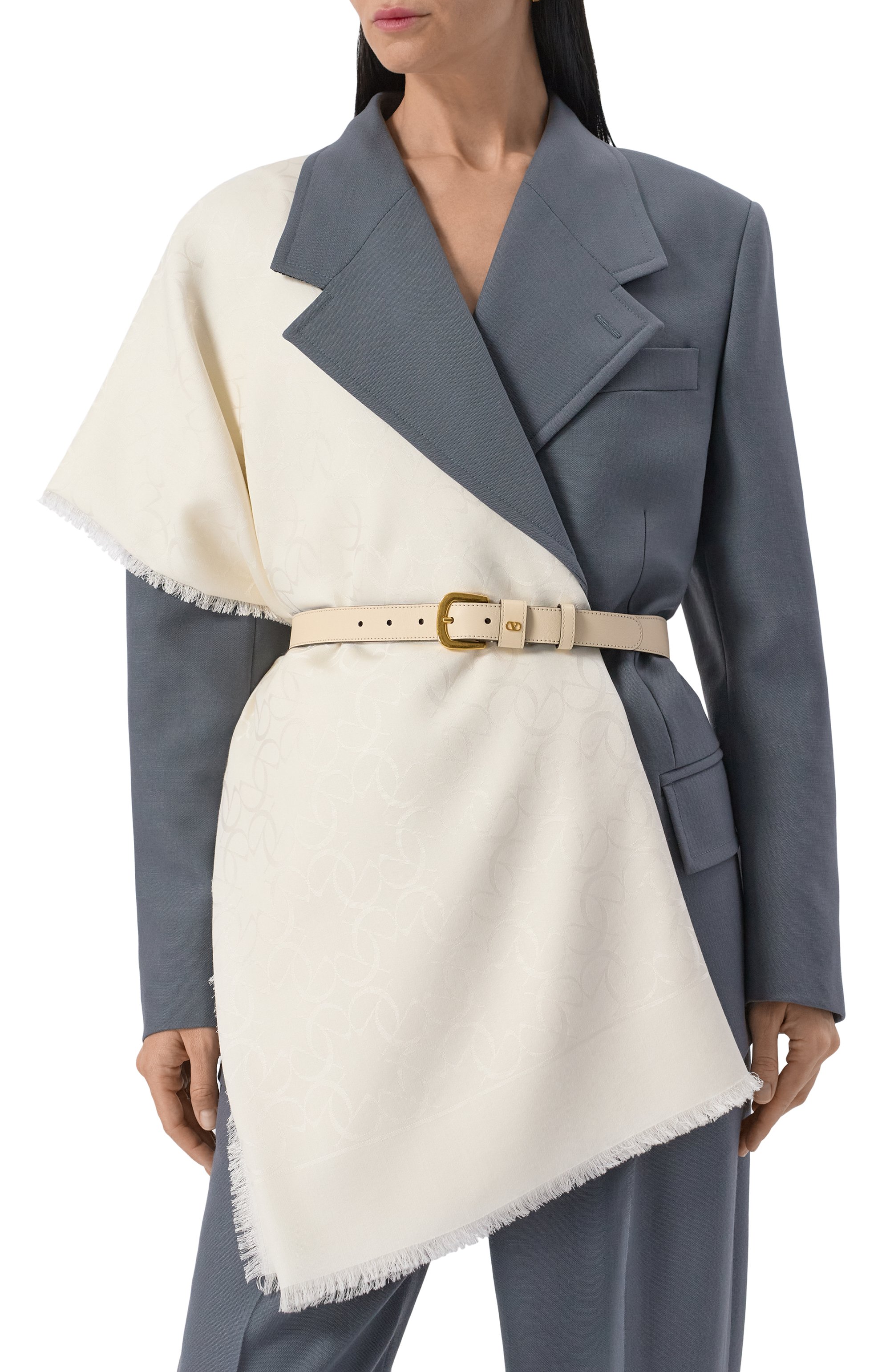 Шаль из шелка и шерсти ELIE SAAB, арт. SE1414J5884F24/001975, фото 2