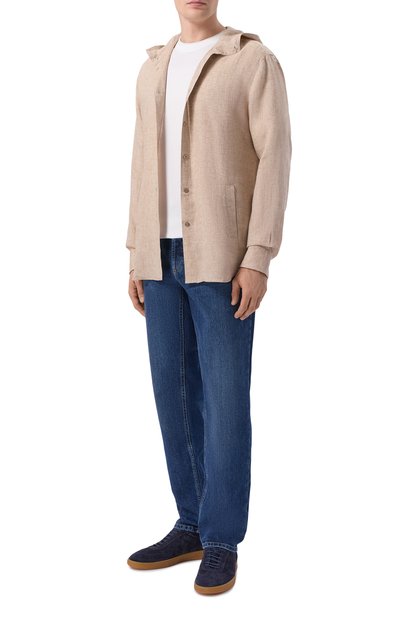 Мужская льняная рубашка KITON, арт. UMCMARH09613