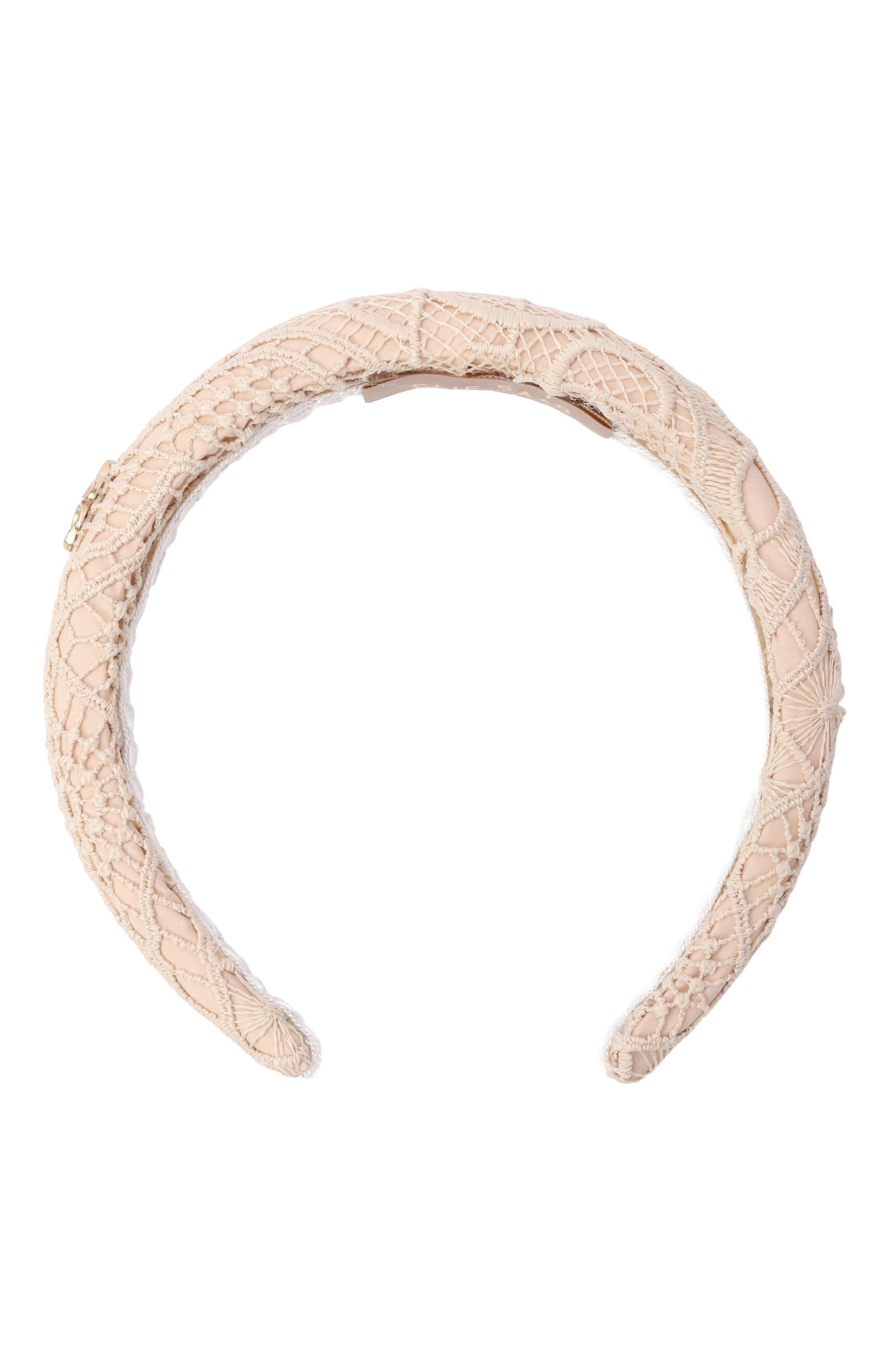 Ободок ELIE SAAB JUNIOR светло-бежевого цвета по цене 15250 руб., арт. EAFR032/TS1124, фото 1 Ободок ELIE SAAB JUNIOR, арт. EAFR032/TS1124, фото 1