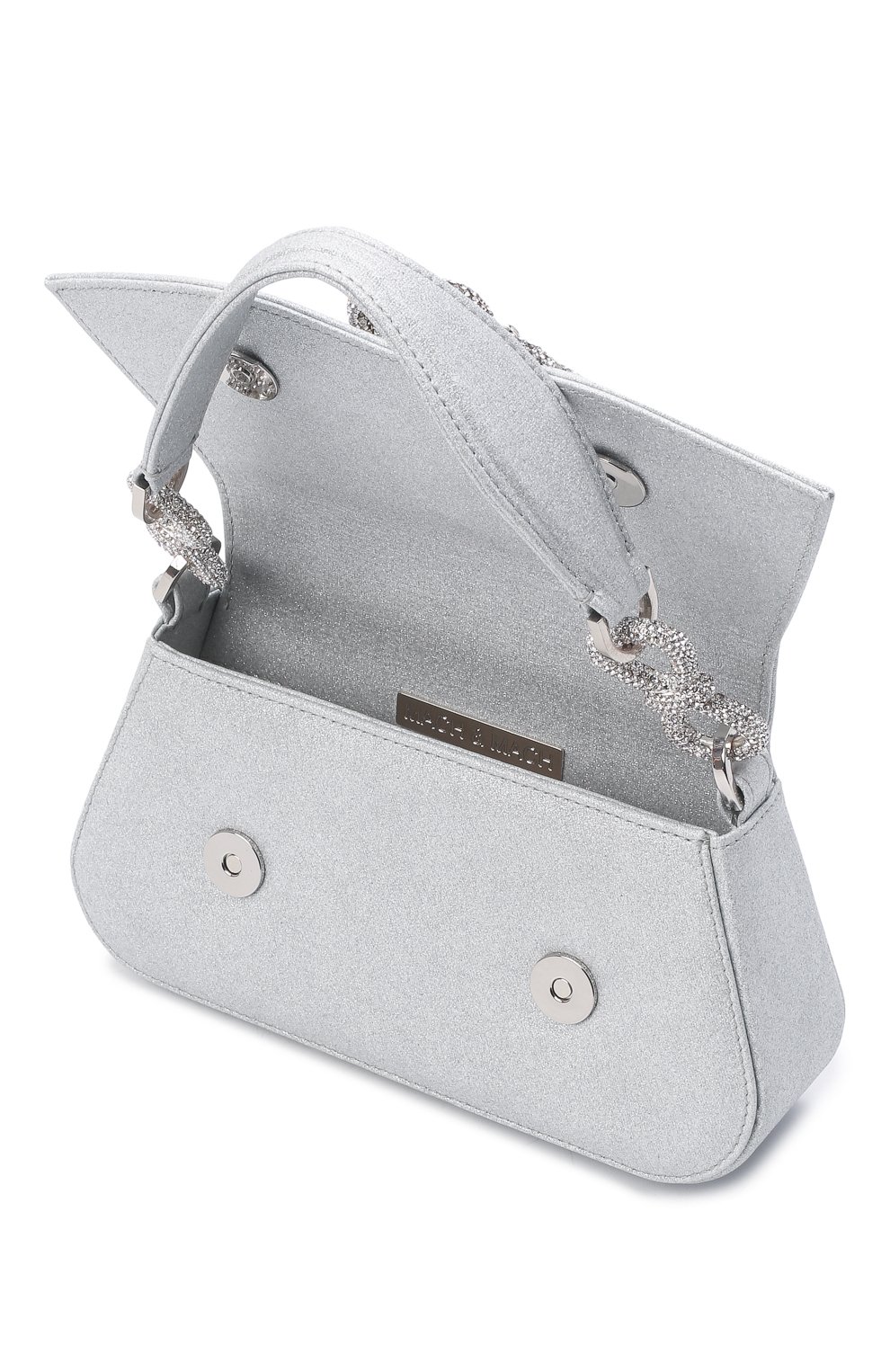 Сумка carrie medium MACH & MACH серебряного цвета по цене 141000 руб., арт. FW21-0104-2 GLITTER, фото 5 Сумка carrie medium MACH & MACH, арт. FW21-0104-2 GLITTER, фото 5