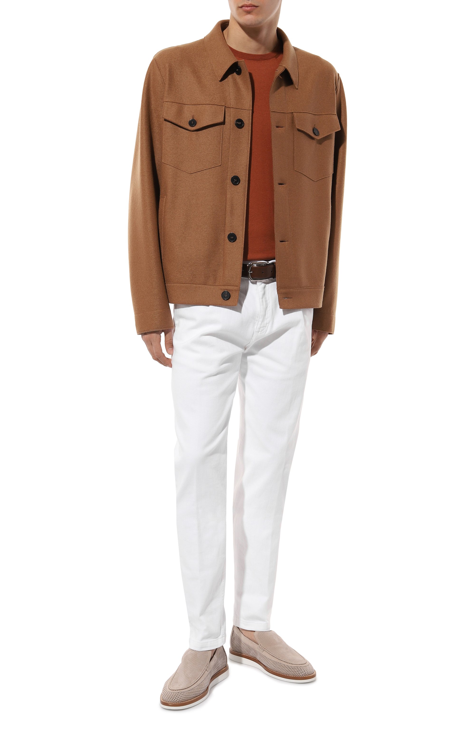 Замшевые лоферы ZILLI светло-бежевого цвета по цене 123000 руб., арт. H0079AM1003VHA001, фото 2 Замшевые лоферы ZILLI, арт. H0079AM1003VHA001, фото 2