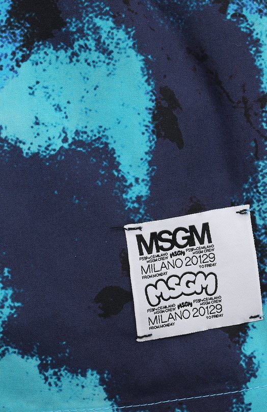 Плавки-шорты MSGM kids Синий, фото 3