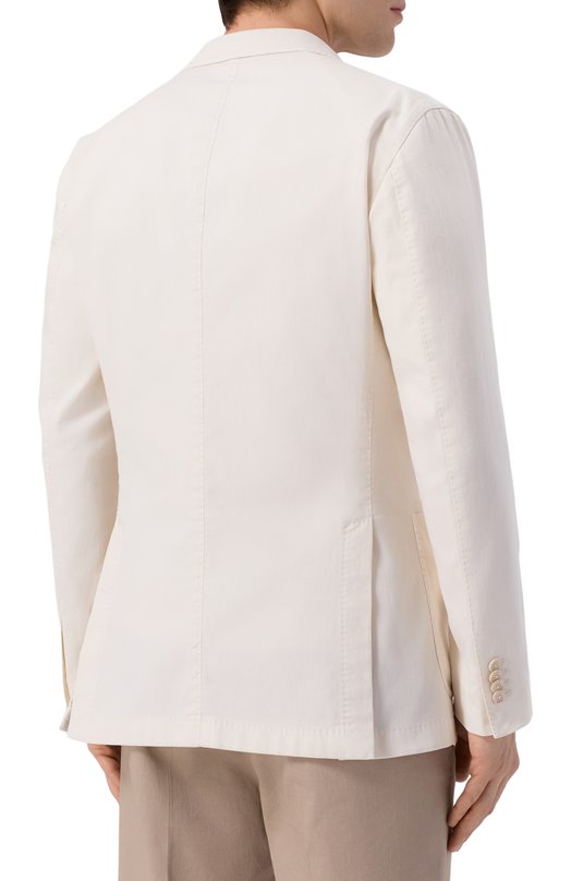 Хлопковый пиджак Boglioli N1302Q/SB6754 Кремовый  N1302Q/SB6754 Фото 4