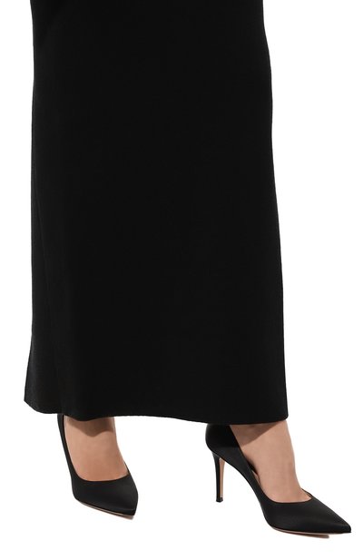 Текстильные туфли gianvito 85 GIANVITO ROSSI черного цвета по цене 69800 руб., арт. G24580.85RIC.RASNER0, фото 3 Текстильные туфли gianvito 85 GIANVITO ROSSI, арт. G24580.85RIC.RASNER0, фото 3