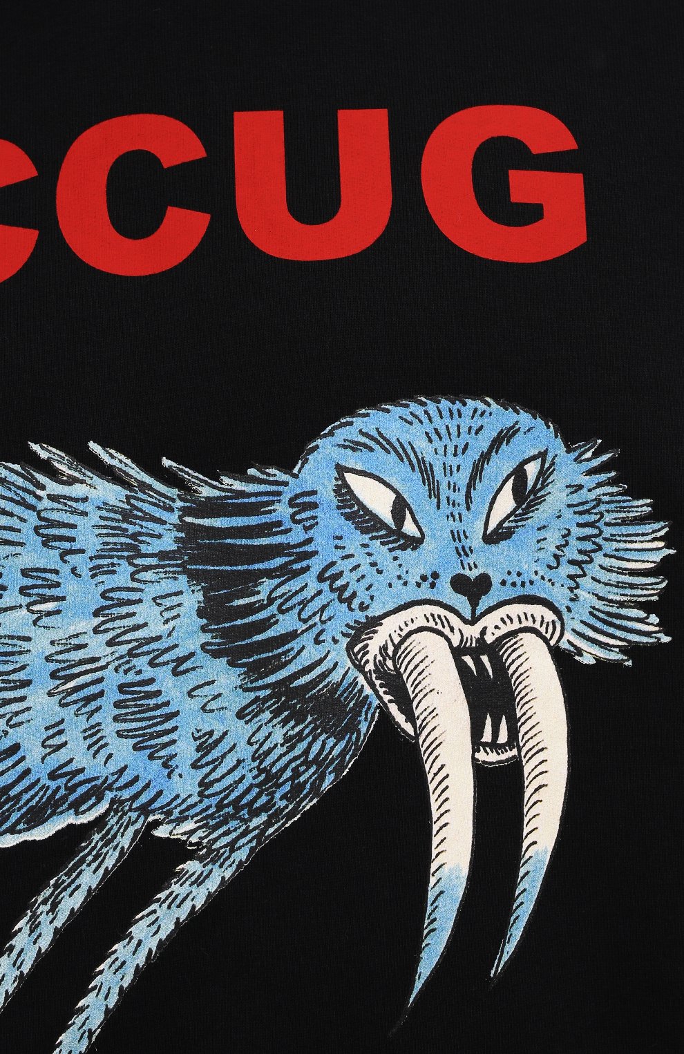 Хлопковое худи iccug gucci x freya hartas GUCCI, арт. 646953/XJDJN, фото 5