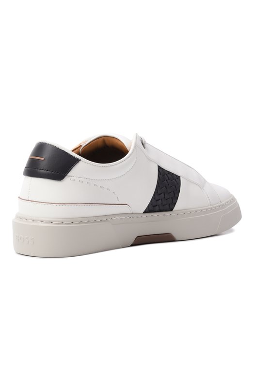 Кожаные кеды Gary BOSS 50555667 Белый  50555667 Фото 4