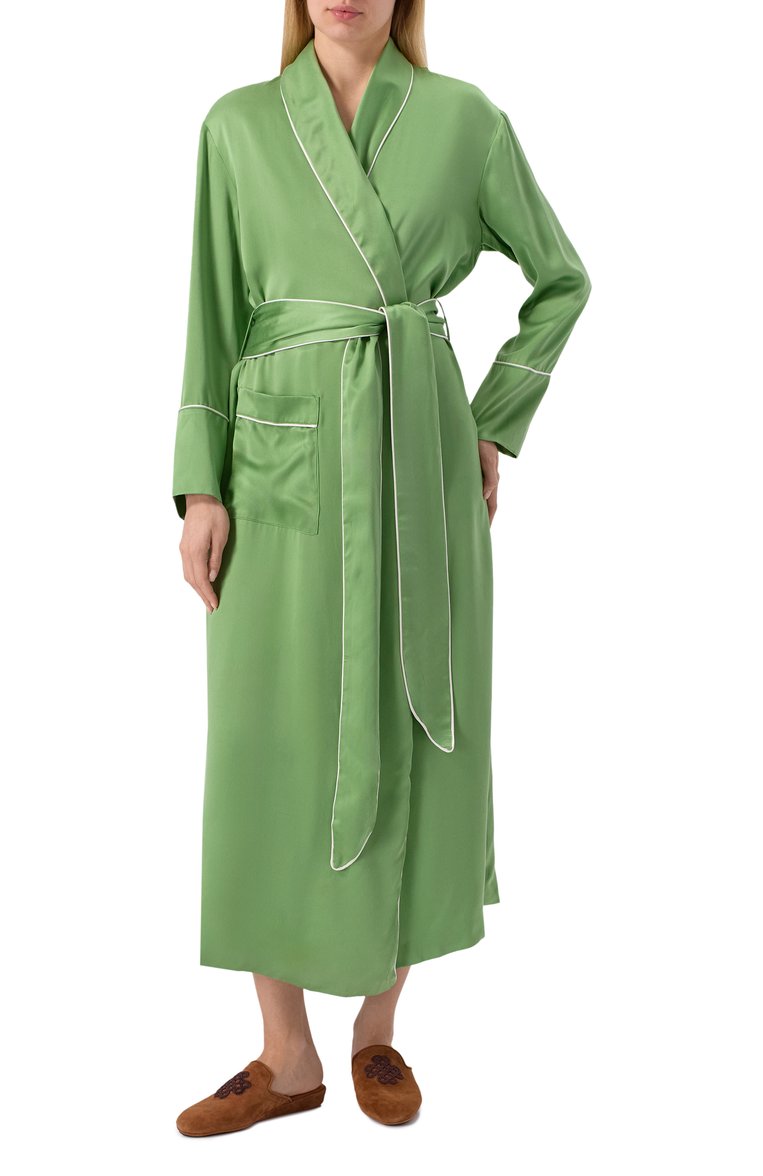 Шелковый халат KLEED LOUNGEWEAR, арт. R0LLER R0BE, фото 1
