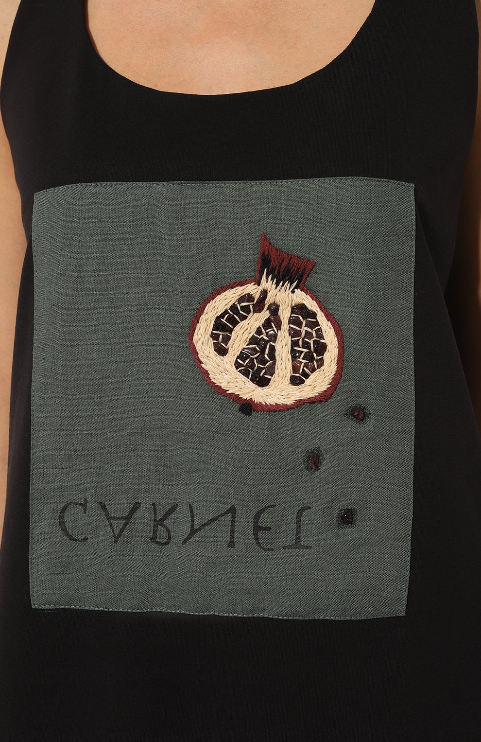 Майка MIDGARD PARIS черного цвета по цене 37500 руб., арт. V1-T601-BK, фото 5 Майка MIDGARD PARIS, арт. V1-T601-BK, фото 5