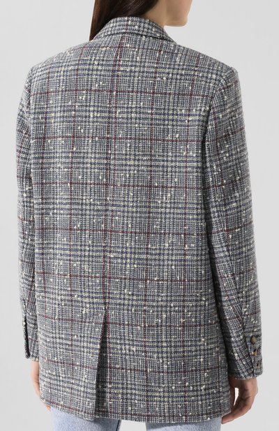 Шерстяной жакет ISABEL MARANT ETOILE серого цвета по цене 38350 руб., арт. VE1078-19A014E/K0RIX, фото 4 Шерстяной жакет ISABEL MARANT ETOILE, арт. VE1078-19A014E/K0RIX, фото 4