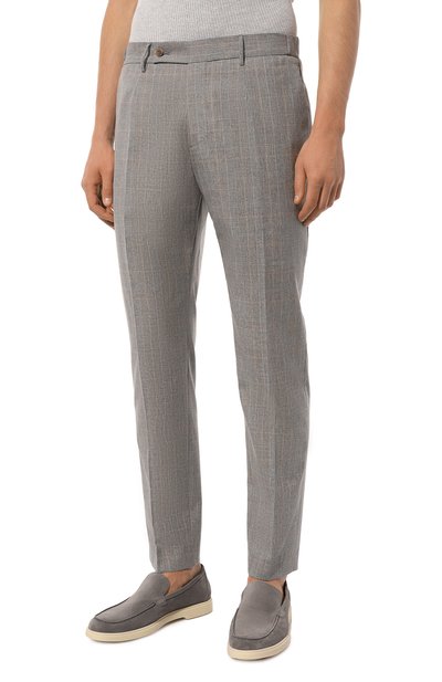 Брюки из шерсти и хлопка ANDREA CAMPAGNA, арт. GL0BE, фото 3