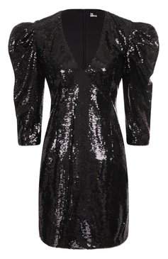 Женское платье с отделкой пайетками THE KOOPLES черного цвета, арт. FR0B30023K | Фото 1 (Рукава: Длинные; Длина Ж (юбки, платья, шорты): Мини; Женское Кросс-КТ: Платье-одежда; Случай: Коктейльный; Стили: Гламурный; Материал внешний: Синтетический материал; Автоматизация состава: Проставлено; Автоматизация ТО: Проставлено)
