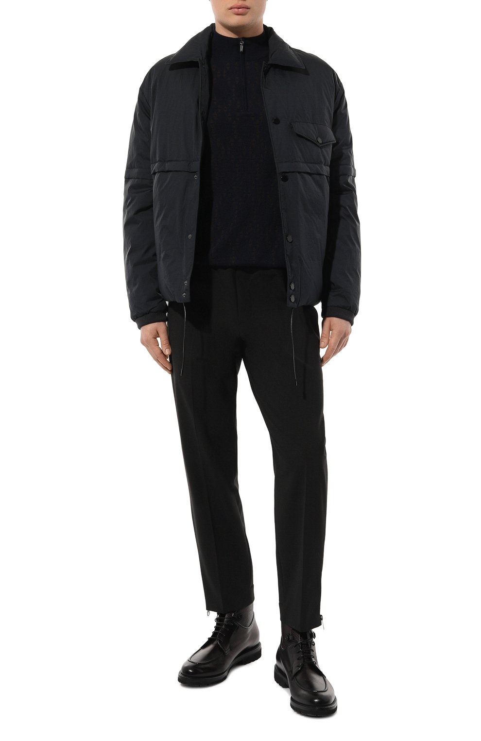 Джемпер из шерсти и шелка ZILLI темно-синего цвета по цене 106500 руб., арт. KZMN01M0230VTP000, фото 2 Джемпер из шерсти и шелка ZILLI, арт. KZMN01M0230VTP000, фото 2