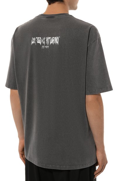 Хлопковая футболка DIEGO VENTURINO, арт. D3W4DVTS0TDSTR, фото 4