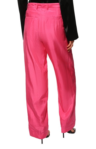 Брюки из шелка и хлопка DRIES VAN NOTEN фуксия цвета по цене 73400 руб., арт. 221-010953-4170, фото 4 Брюки из шелка и хлопка DRIES VAN NOTEN, арт. 221-010953-4170, фото 4