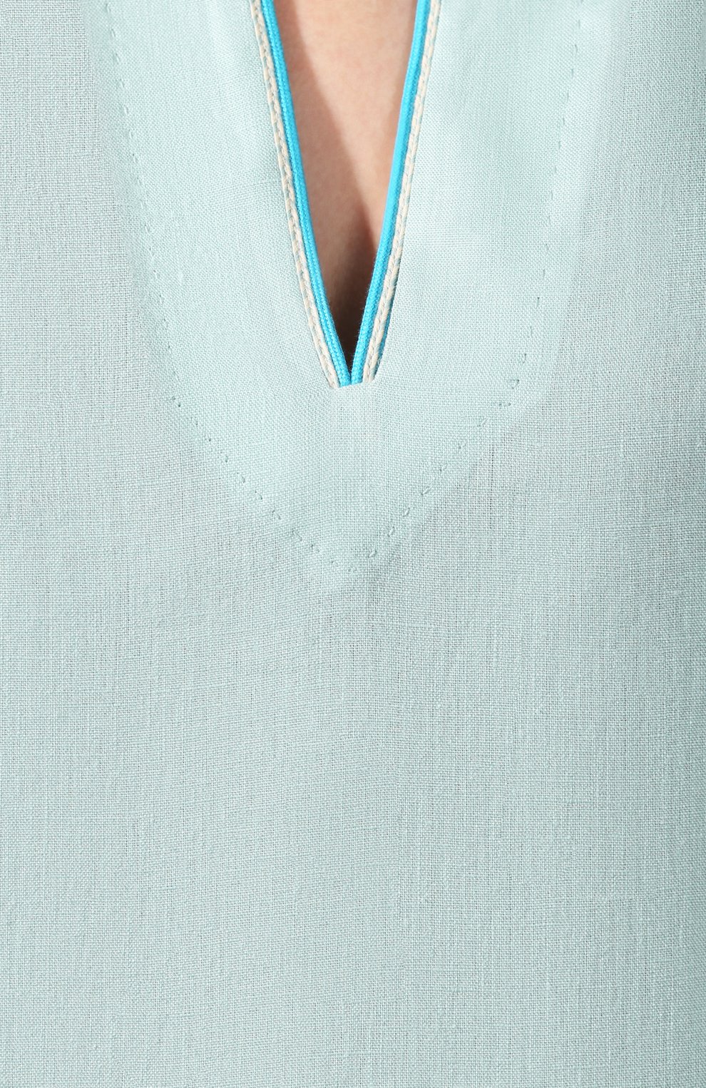 Льняное платье LORO PIANA голубого цвета по цене 179500 руб., арт. FAL1157, фото 5 Льняное платье LORO PIANA, арт. FAL1157, фото 5