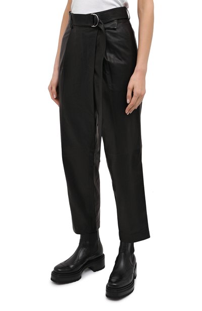 Кожаные брюки HELMUT LANG, арт. K04HW203, фото 4