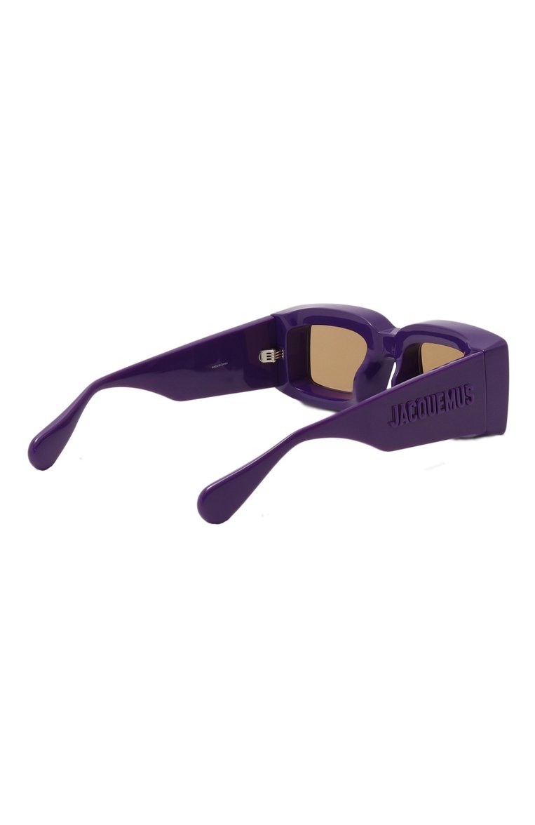 Женские солнцезащитные очки JACQUEMUS фиолетового цвета, арт. LES LUNETTES TUPI MULTI PURPLE | Фото 5 (Кросс-КТ: С/з-унисекс; Тип очков: С/з; Материал: Пластик; Региональные ограничения белый список (Axapta Mercury): Не проставлено; Нос: Не проставлено; Оптика Гендер: оптика-унисекс; Очки форма: Прямоугольные)