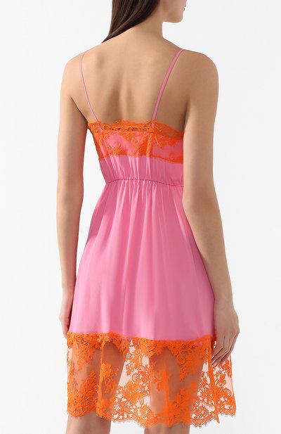 Платье с кружевной отделкой MSGM, арт. 2642MDA262 195302, фото 4