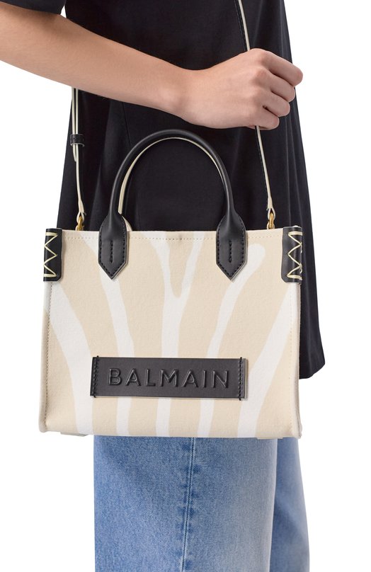 Сумка B-Army small Balmain FN0FE818/TCZQ Бежевый  FN0FE818/TCZQ Фото 2