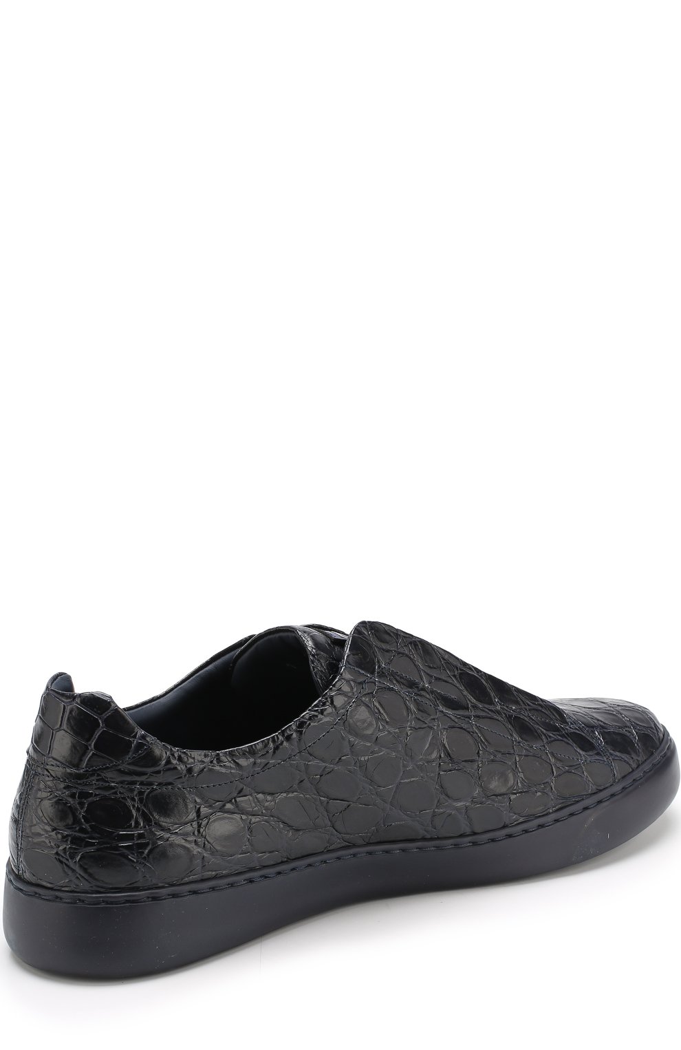 Кеды без шнуровки из кожи крокодила ZILLI, арт. T003/010/CCR0, фото 4