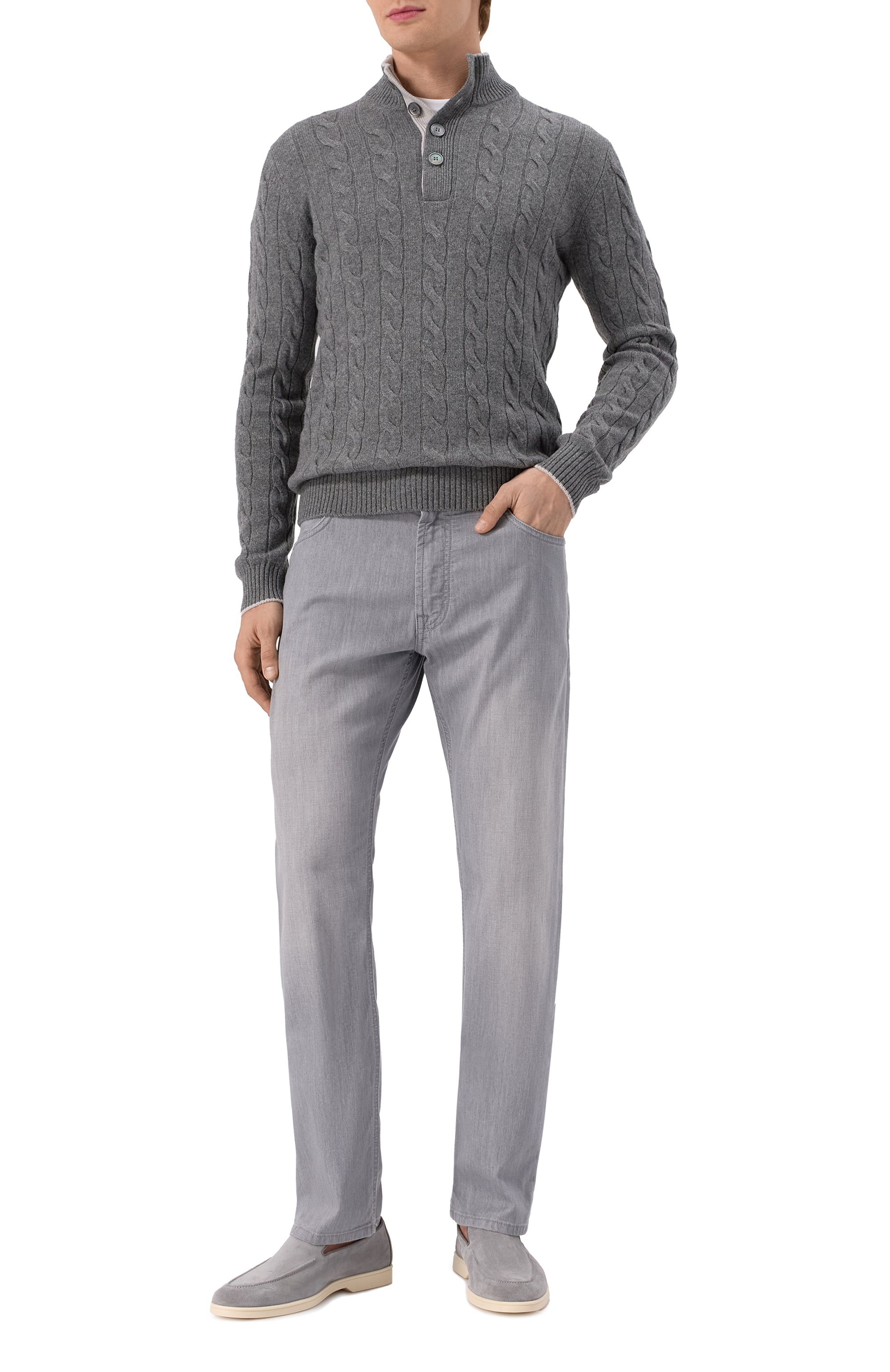 Замшевые лоферы DOUCAL'S, арт. DU3413NWMAUY009G, фото 2