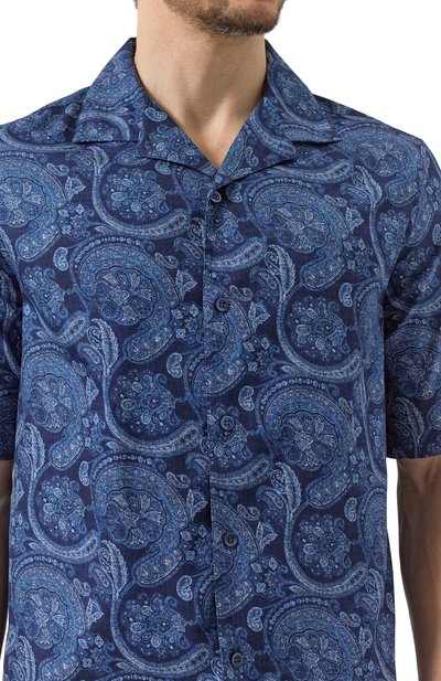 Хлопковая рубашка BRUNELLO CUCINELLI, арт. MM6640615P, фото 5