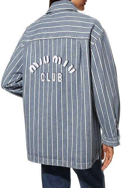 Джинсовая куртка MIU MIU, арт. GWB139-10DT-F0008, фото 4