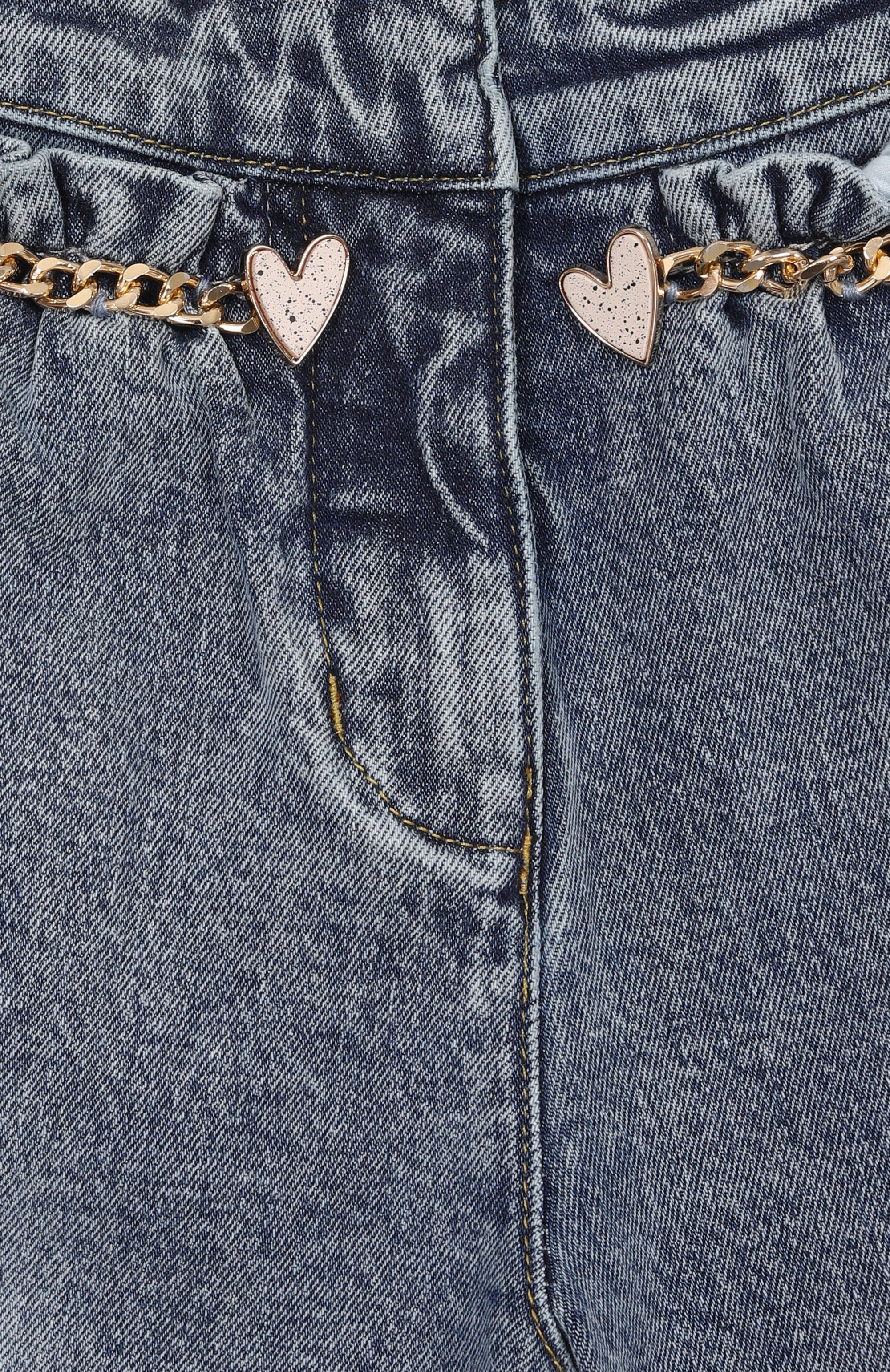 Джинсовые шорты EIRENE синего цвета по цене 12550 руб., арт. SS26118, фото 3 Джинсовые шорты EIRENE, арт. SS26118, фото 3