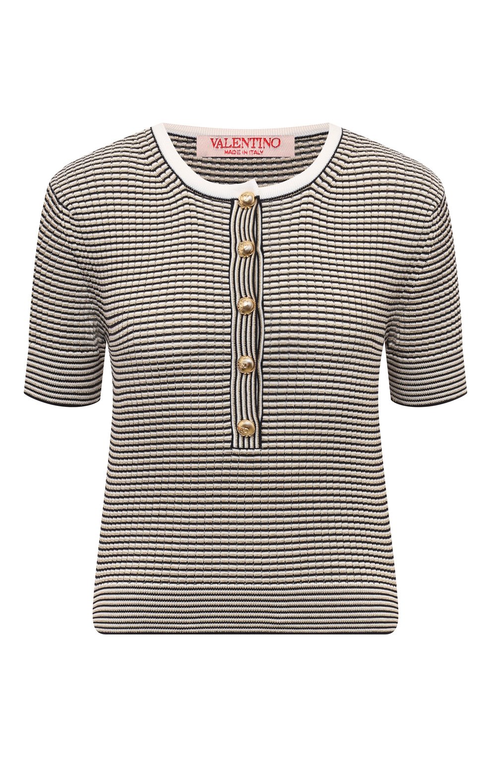 Пуловер из хлопка и вискоз�ы VALENTINO, арт. 5B3KC56X8MK, фото 1