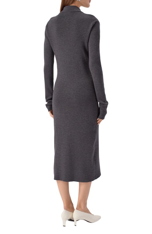 Шерстяное платье Jil Sander J02HP0034/J14797 Серый  J02HP0034/J14797 Фото 4