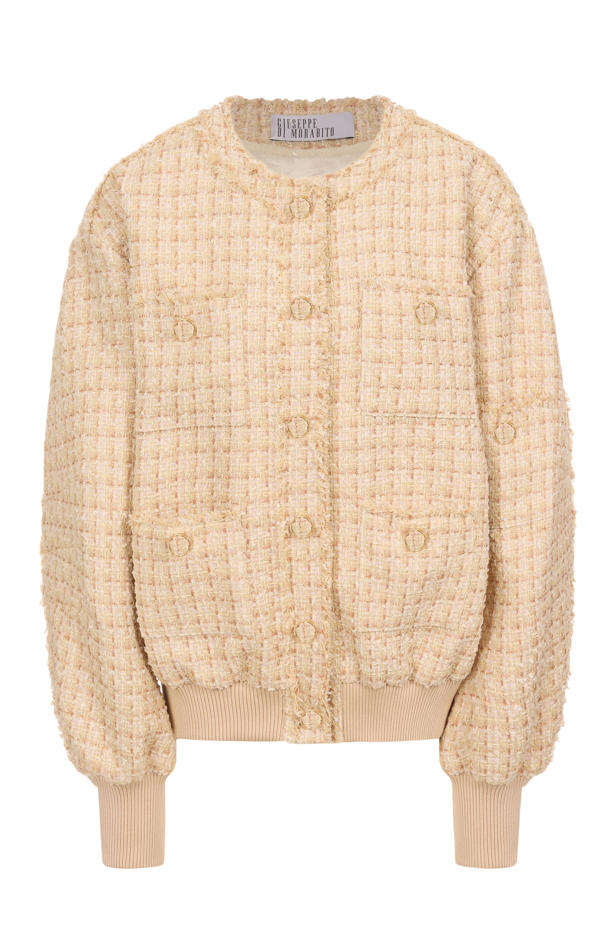 Твидовый бомбер GIUSEPPE DI MORABITO, арт. 04SSJA120 04429, фото 1