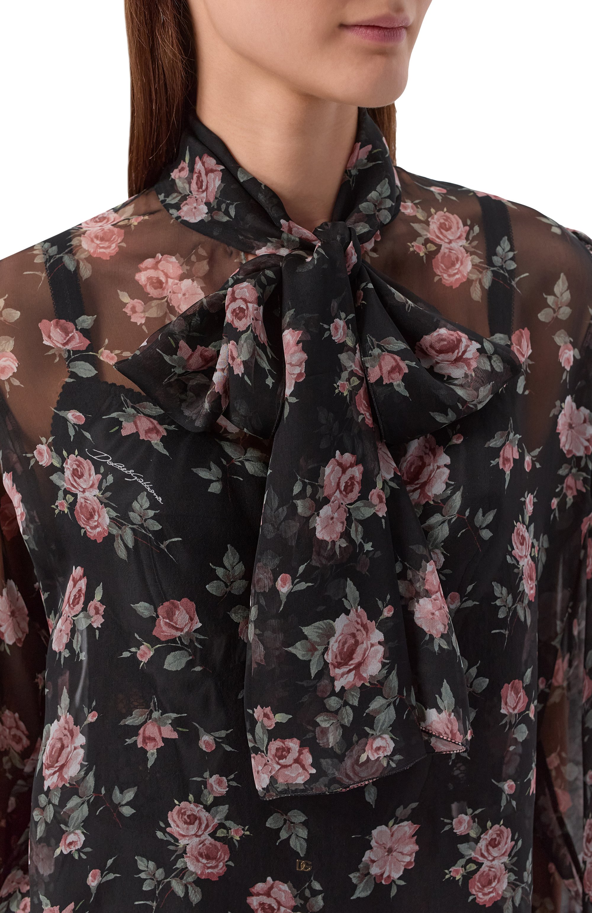 Шелковая блузка DOLCE & GABBANA, арт. F7BL0T/IS10R, фото 5