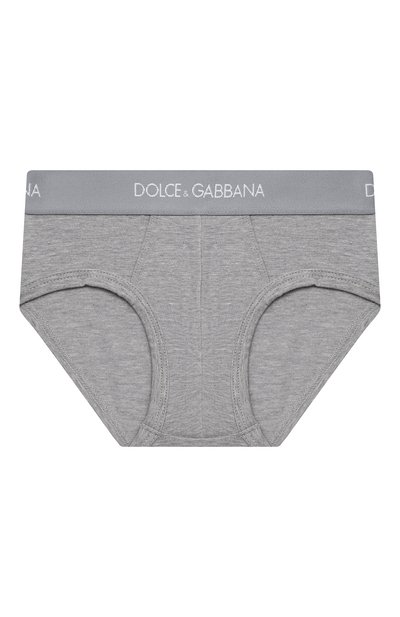 Комплект из двух хлопковых трусов DOLCE & GABBANA серого цвета по цене 4950 руб., арт. L4J700/G70CT, фото 2 Комплект из двух хлопковых трусов DOLCE & GABBANA, арт. L4J700/G70CT, фото 2