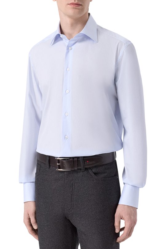 Хлопковая сорочка Stefano Ricci MC003678/BZ1752 Голубой  MC003678/BZ1752 Фото 3